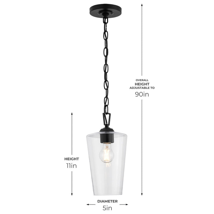 Progress Canada - P500506-031 - One Light Pendant - Celino - Black