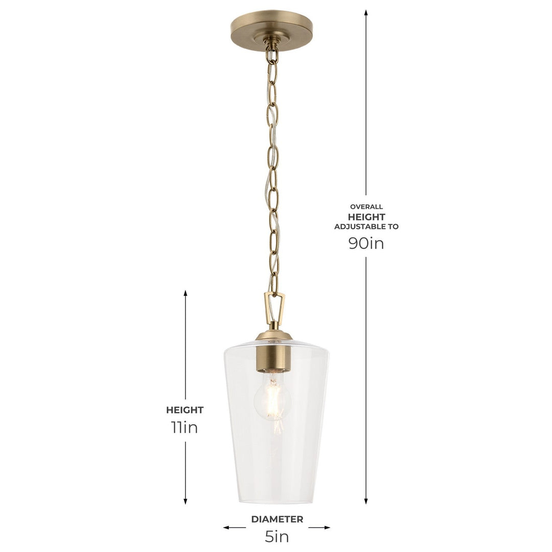 Progress Canada - P500506-177 - One Light Pendant - Celino - Champagne Bronze