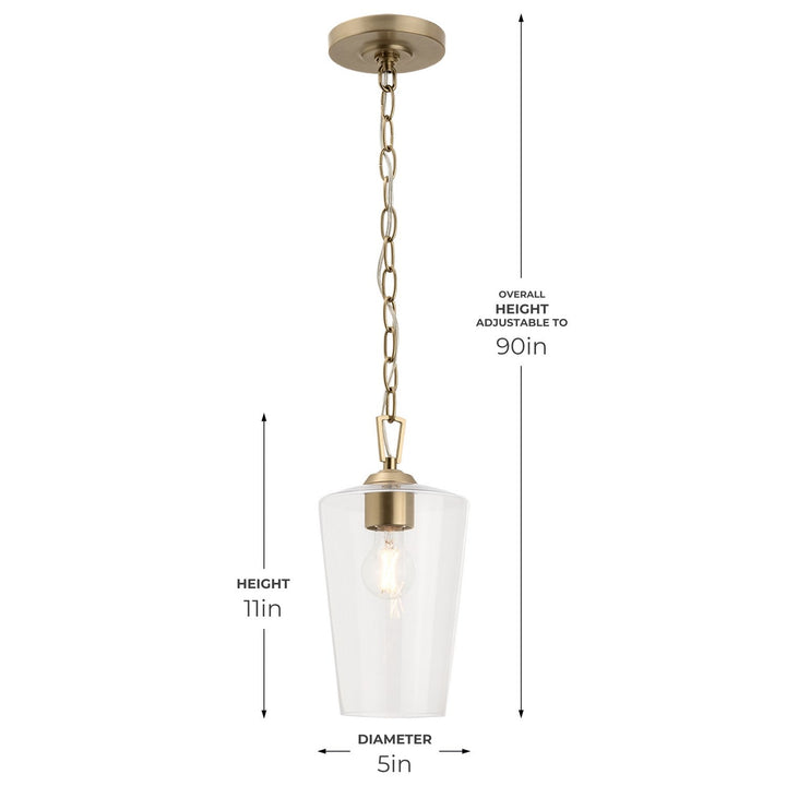 Progress Canada - P500506-177 - One Light Pendant - Celino - Champagne Bronze