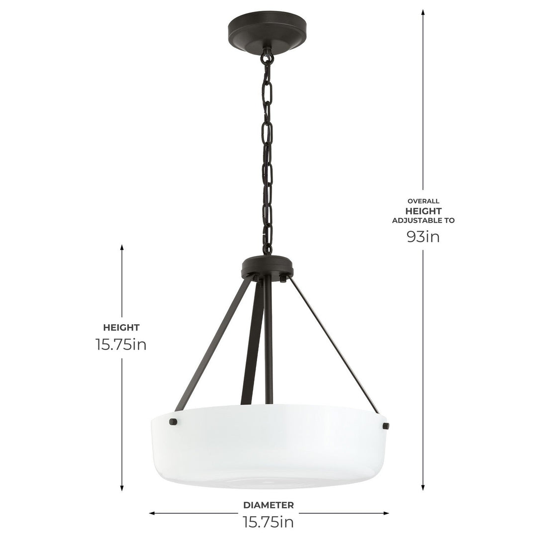 Progress Canada - P500507-020 - Two Light Convertible Pendant - Lieon - Antique Bronze
