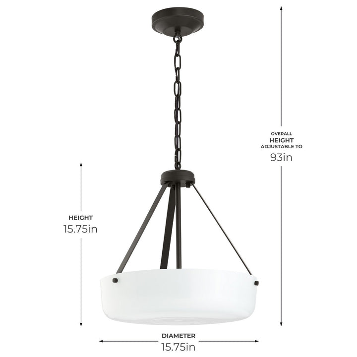 Progress Canada - P500507-020 - Two Light Convertible Pendant - Lieon - Antique Bronze