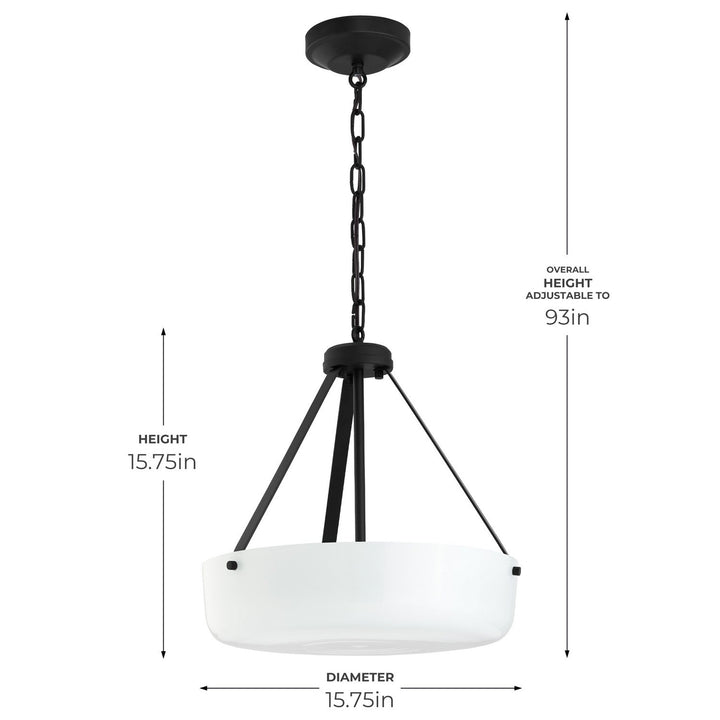 Progress Canada - P500507-031 - Two Light Convertible Pendant - Lieon - Black