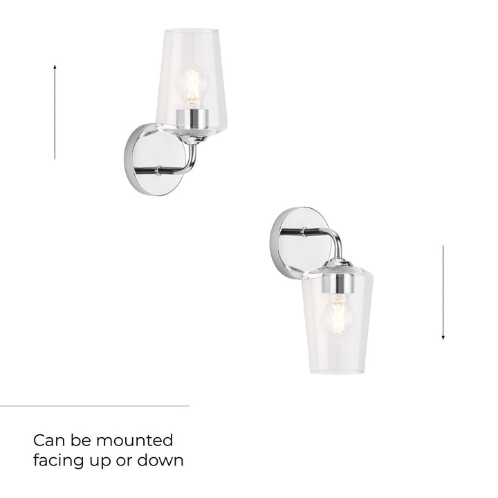 Progress Canada - P710148-015 - One Light Wall Sconce - Celino - Polished Chrome