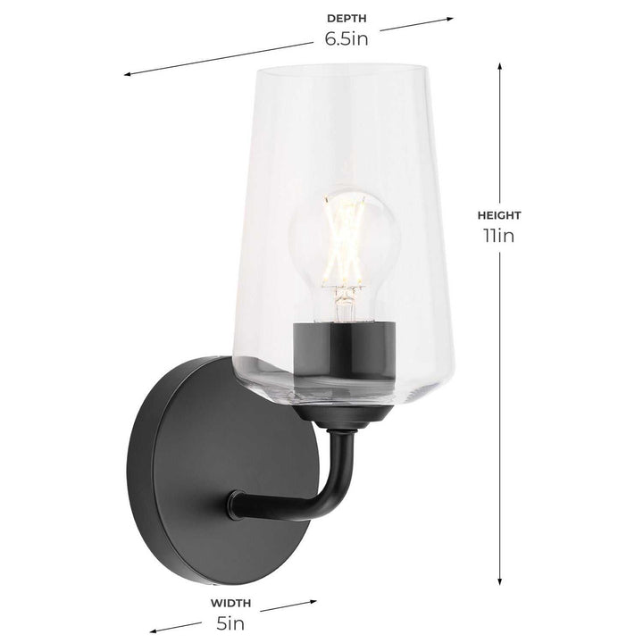 Progress Canada - P710148-031 - One Light Wall Sconce - Celino - Black