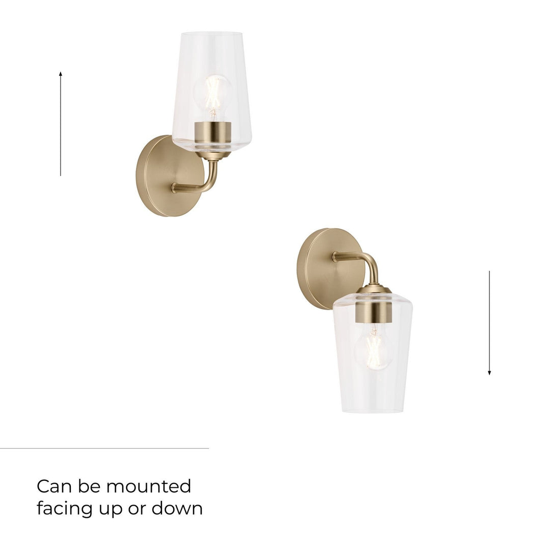 Progress Canada - P710148-177 - One Light Wall Sconce - Celino - Champagne Bronze