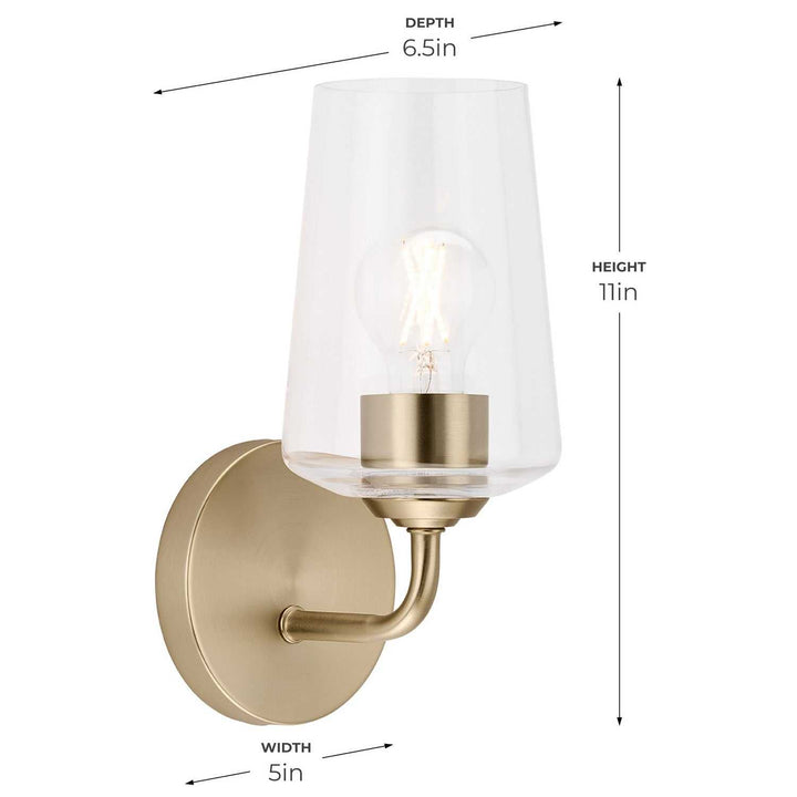 Progress Canada - P710148-177 - One Light Wall Sconce - Celino - Champagne Bronze