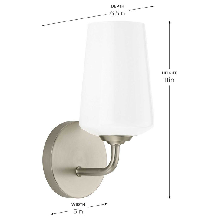 Progress Canada - P710149-009 - One Light Wall Sconce - Celino - Brushed Nickel