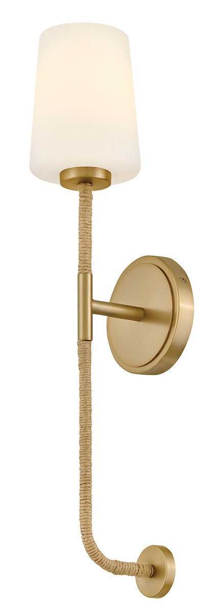Kline LED Wall Sconce in Lacquered Brass Lark Canada