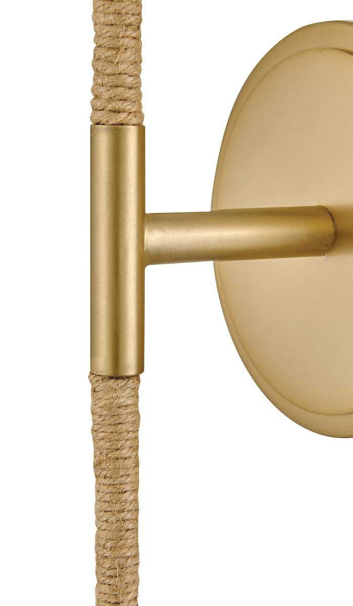 Kline LED Wall Sconce in Lacquered Brass Lark Canada