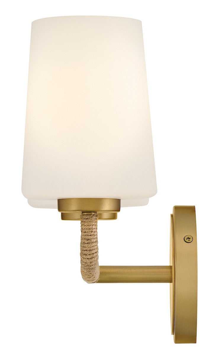 Kline LED Vanity in Lacquered Brass Lark Canada