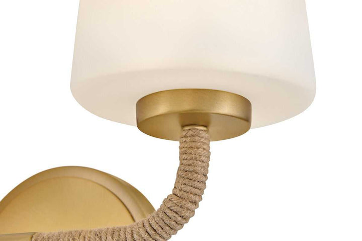 Kline LED Vanity in Lacquered Brass Lark Canada