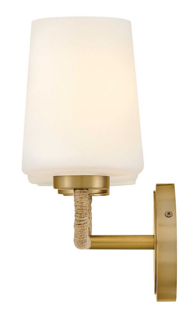 Kline LED Vanity in Lacquered Brass Lark Canada