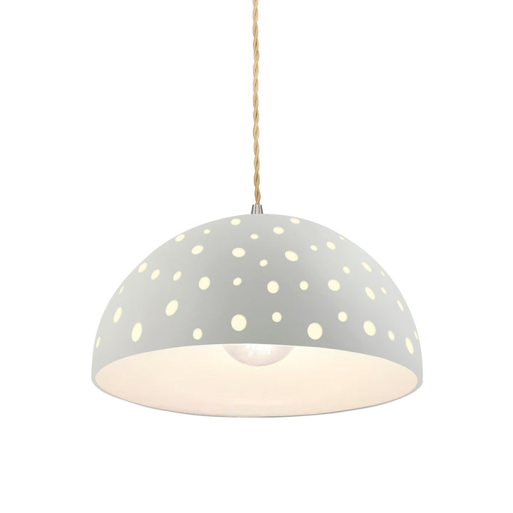 Justice Designs - CER-6257-BIS-NCKL-BEIG-TWST - One Light Pendant - Radiance Collection - Brushed Nickel