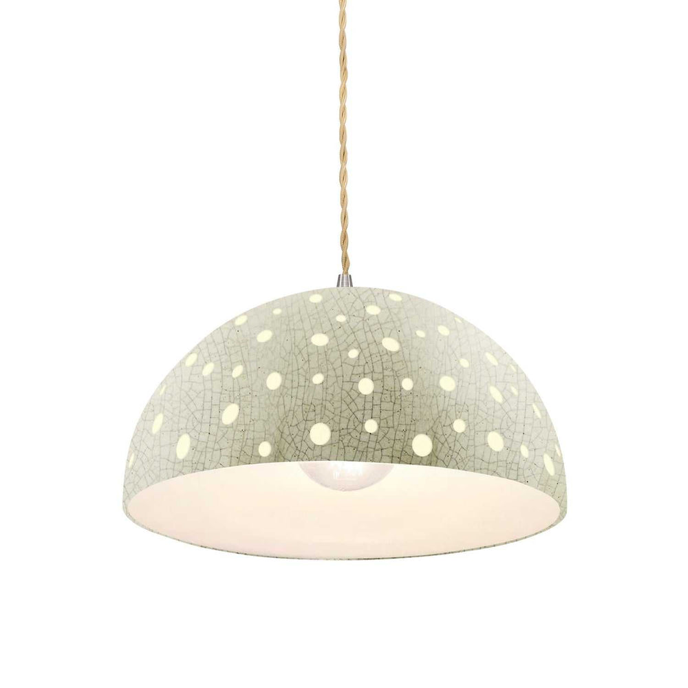 Radiance Collection One Light Pendant in Brushed Nickel Justice Designs