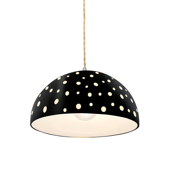 Justice Designs - CER-6257-CRB-NCKL-BEIG-TWST - One Light Pendant - Radiance Collection - Brushed Nickel