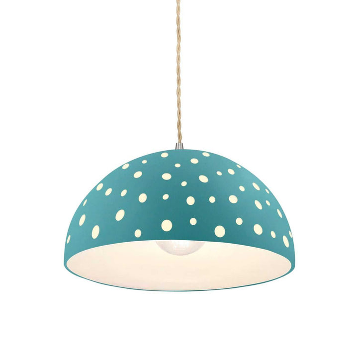 Radiance Collection One Light Pendant in Brushed Nickel Justice Designs