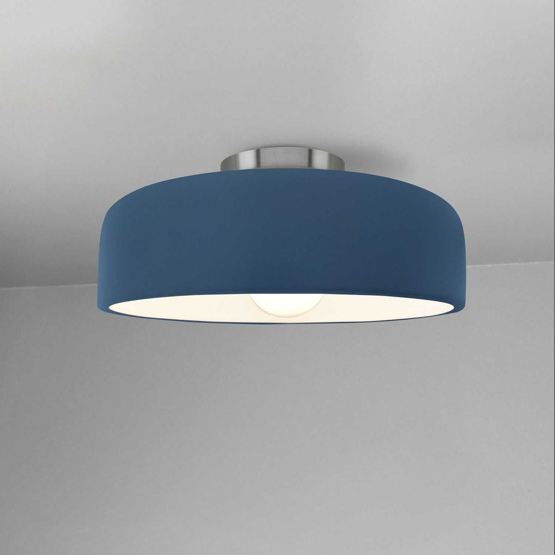 Radiance Collection One Light Semi-Flush Mount in Brushed Nickel Justice Designs