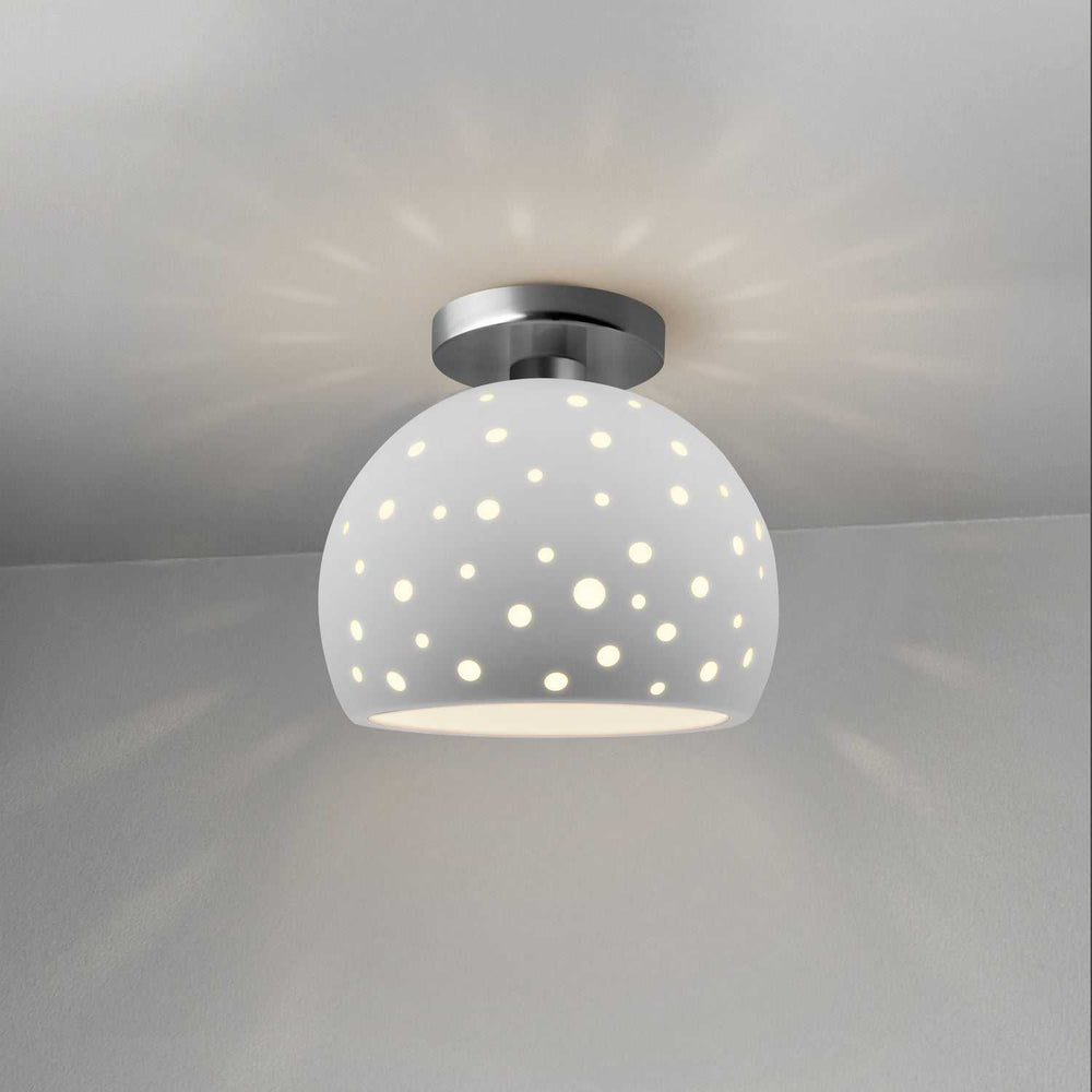 Radiance Collection One Light Semi-Flush Mount in Brushed Nickel Justice Designs