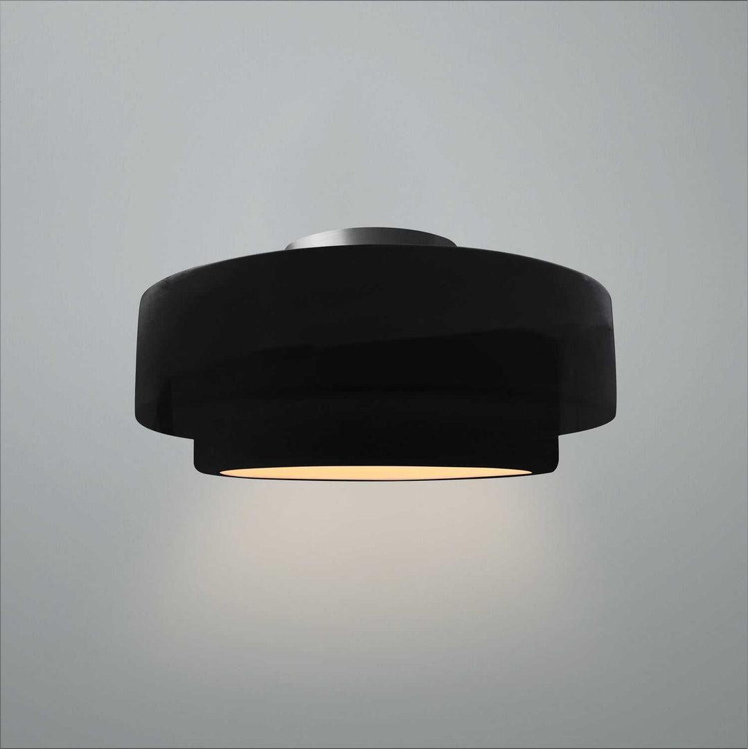 Radiance Collection One Light Semi-Flush Mount in Brushed Nickel Justice Designs