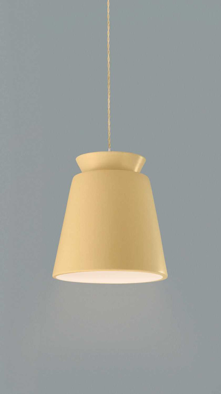 Radiance Collection One Light Pendant in Brushed Nickel Justice Designs