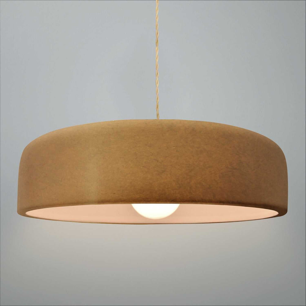Radiance Collection One Light Pendant in Brushed Brass Justice Designs