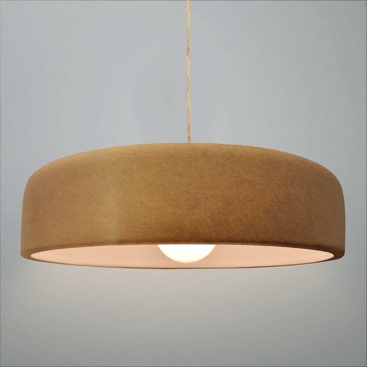 Radiance Collection One Light Pendant in Brushed Brass Justice Designs