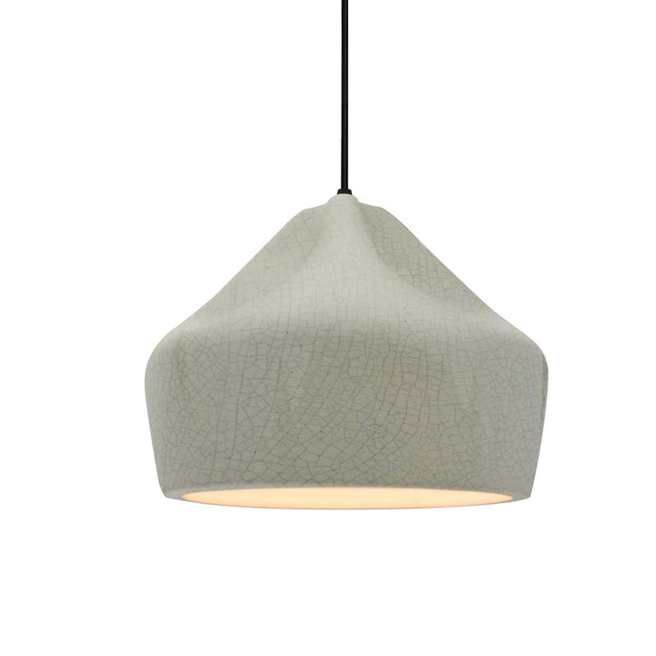 Radiance Collection One Light Pendant in Matte Black Justice Designs