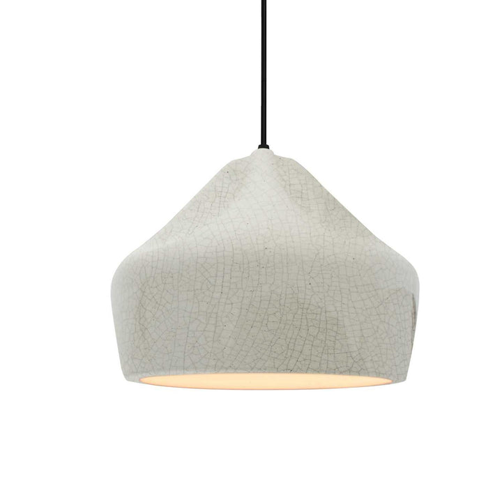 Radiance Collection One Light Pendant in Matte Black Justice Designs