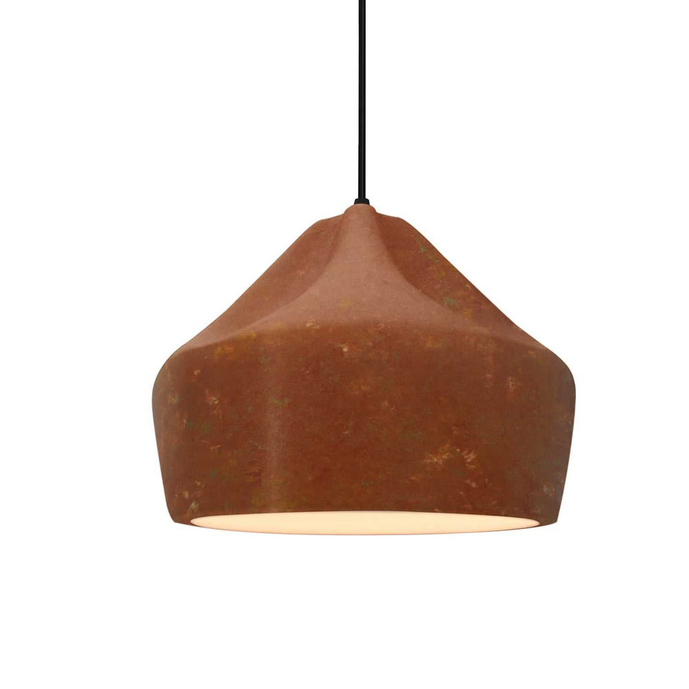 Radiance Collection One Light Pendant in Matte Black Justice Designs