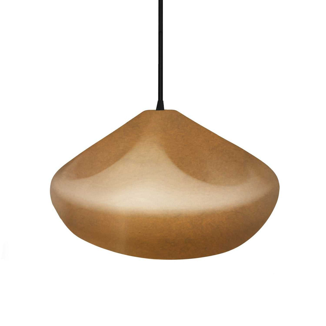 Radiance Collection One Light Pendant in Matte Black Justice Designs