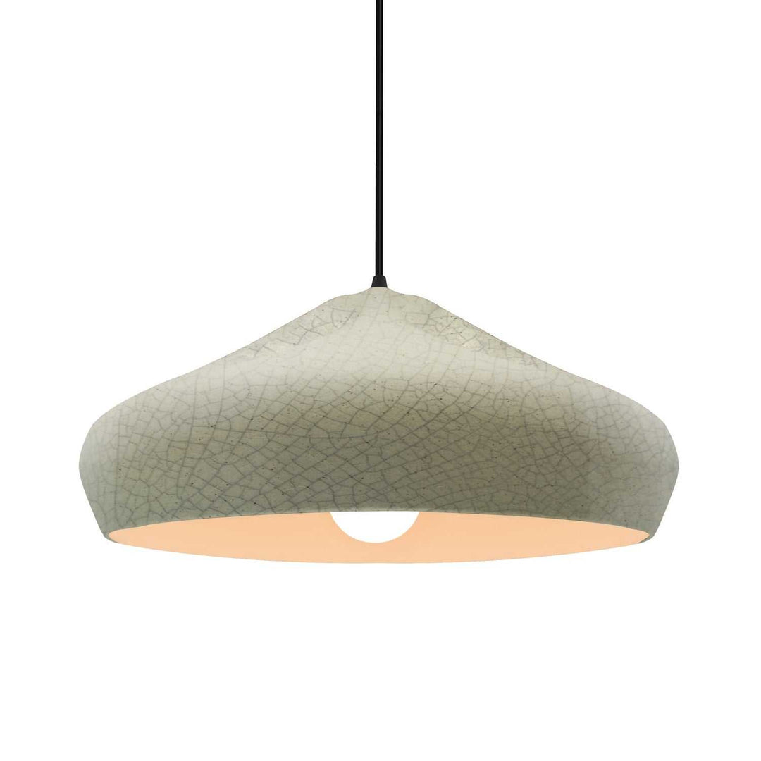 Radiance Collection One Light Pendant in Matte Black Justice Designs