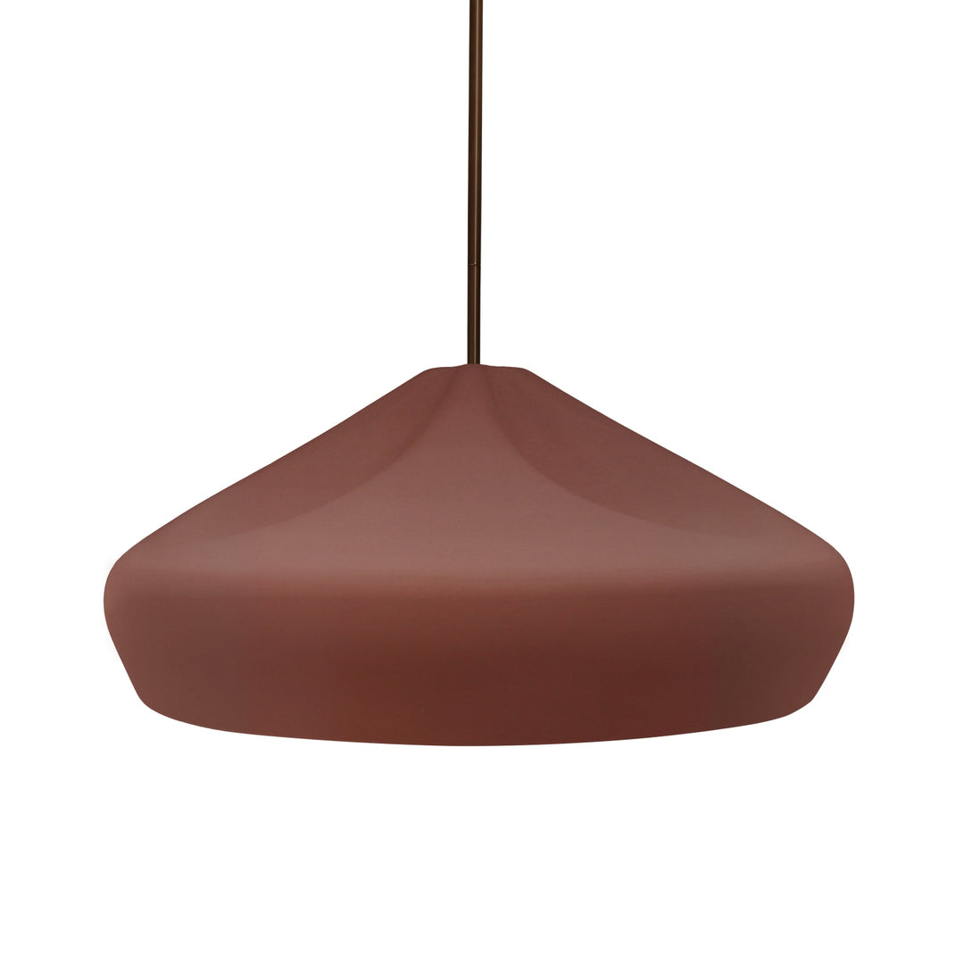 Justice Designs - CER-6595-CLAY-MBLK-BKCD - One Light Pendant - Radiance Collection - Matte Black