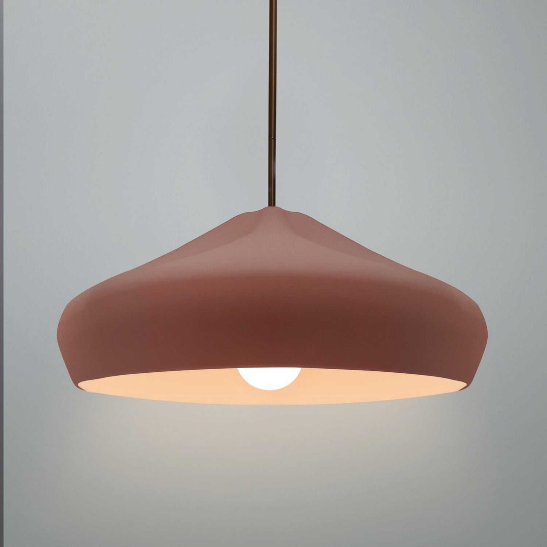 Radiance Collection One Light Pendant in Matte Black Justice Designs