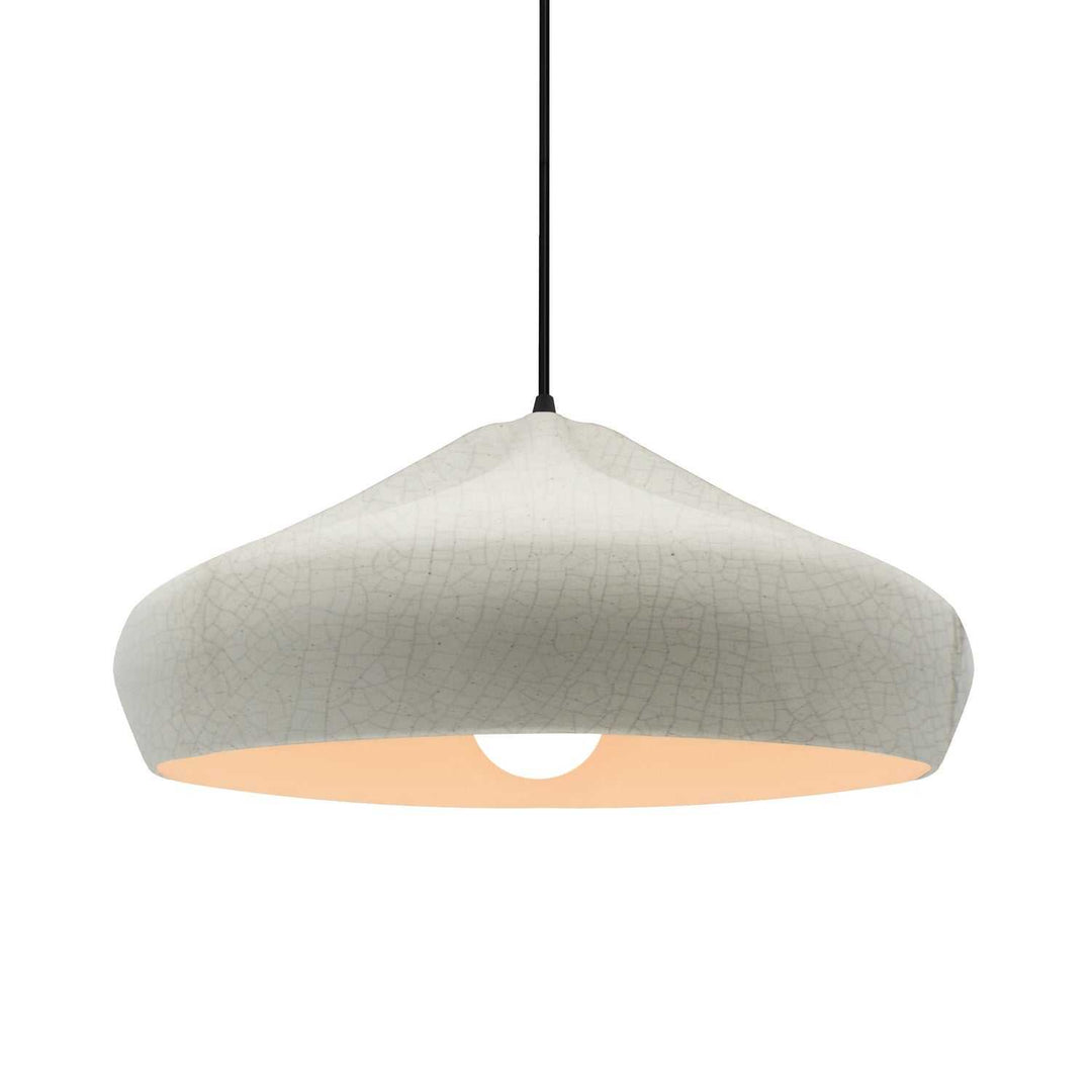 Radiance Collection One Light Pendant in Matte Black Justice Designs