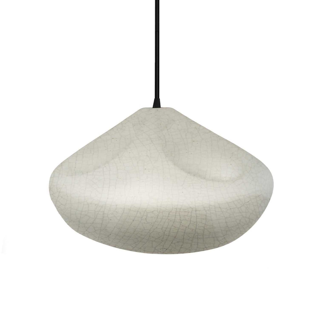 Radiance Collection One Light Pendant in Matte Black Justice Designs