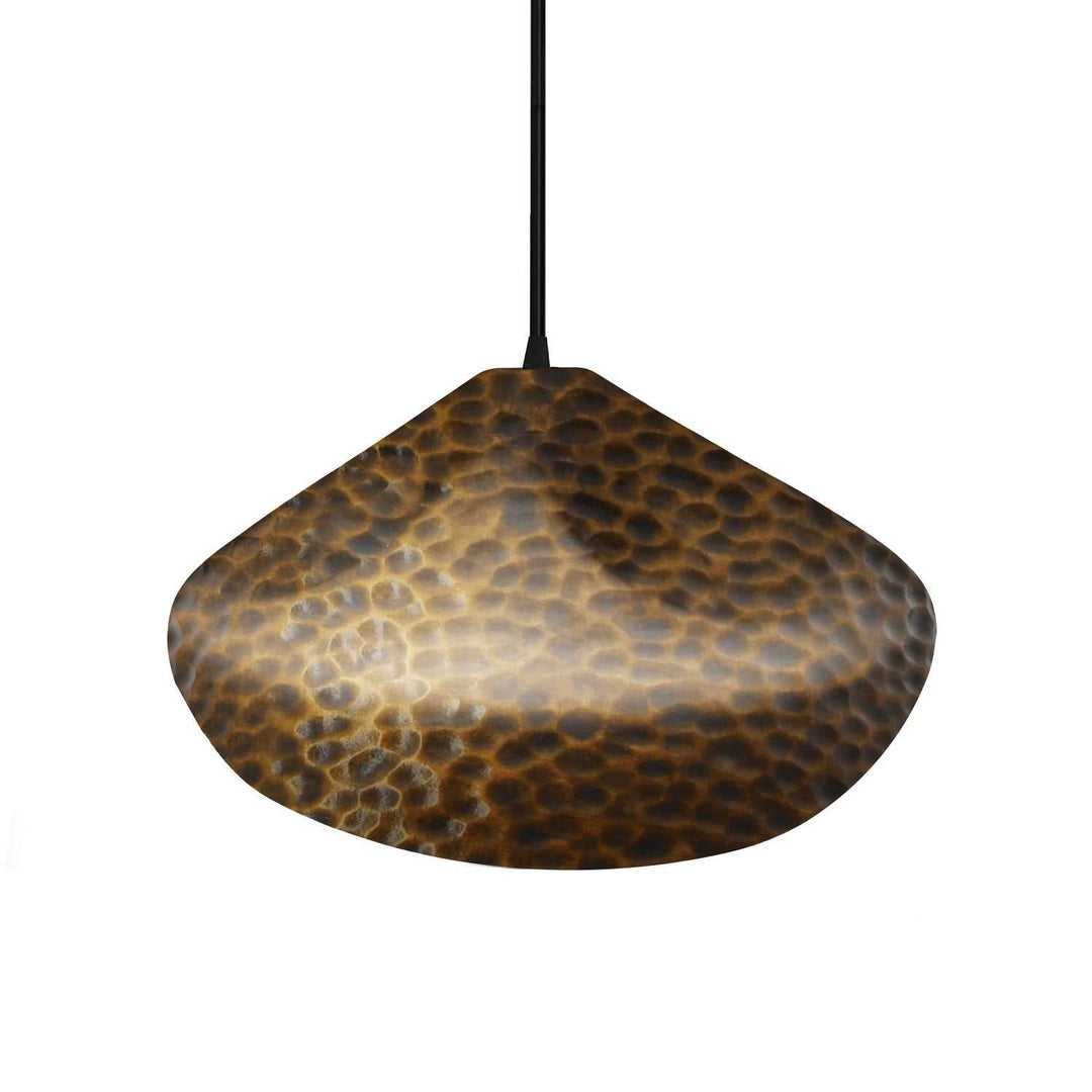 Radiance Collection One Light Pendant in Matte Black Justice Designs
