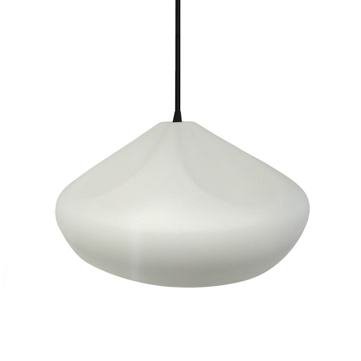 Justice Designs - CER-6595-MAT-MBLK-BKCD - One Light Pendant - Radiance Collection - Matte Black