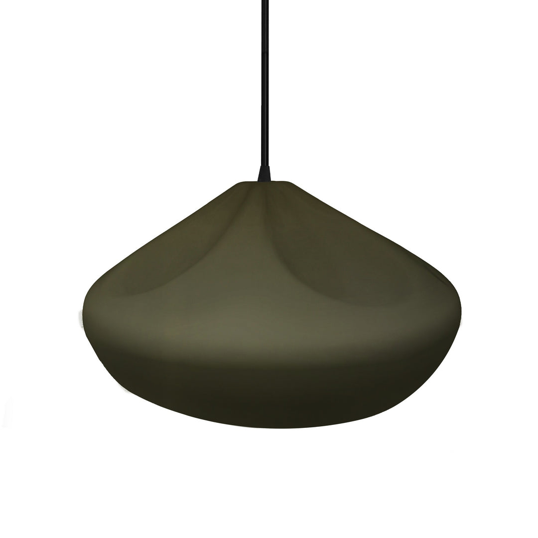 Justice Designs - CER-6595-MGRN-MBLK-BKCD - One Light Pendant - Radiance Collection - Matte Black
