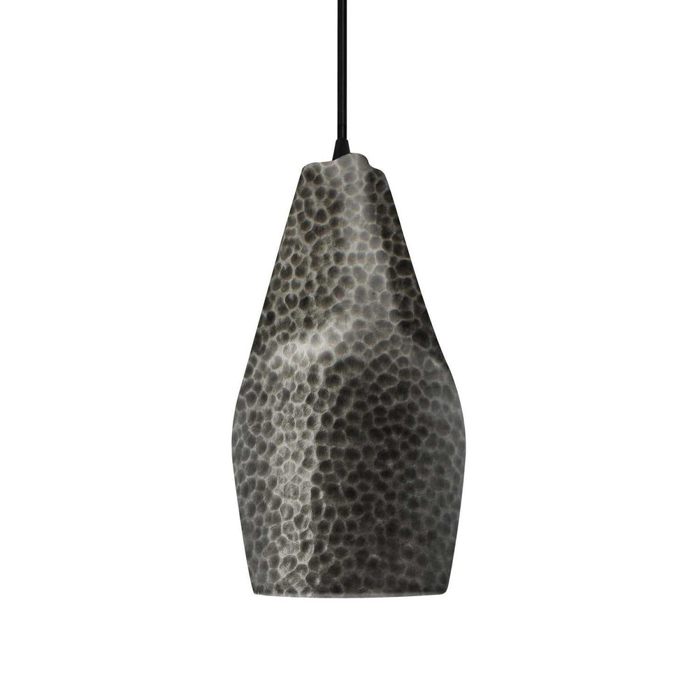 Radiance Collection One Light Pendant in Matte Black Justice Designs