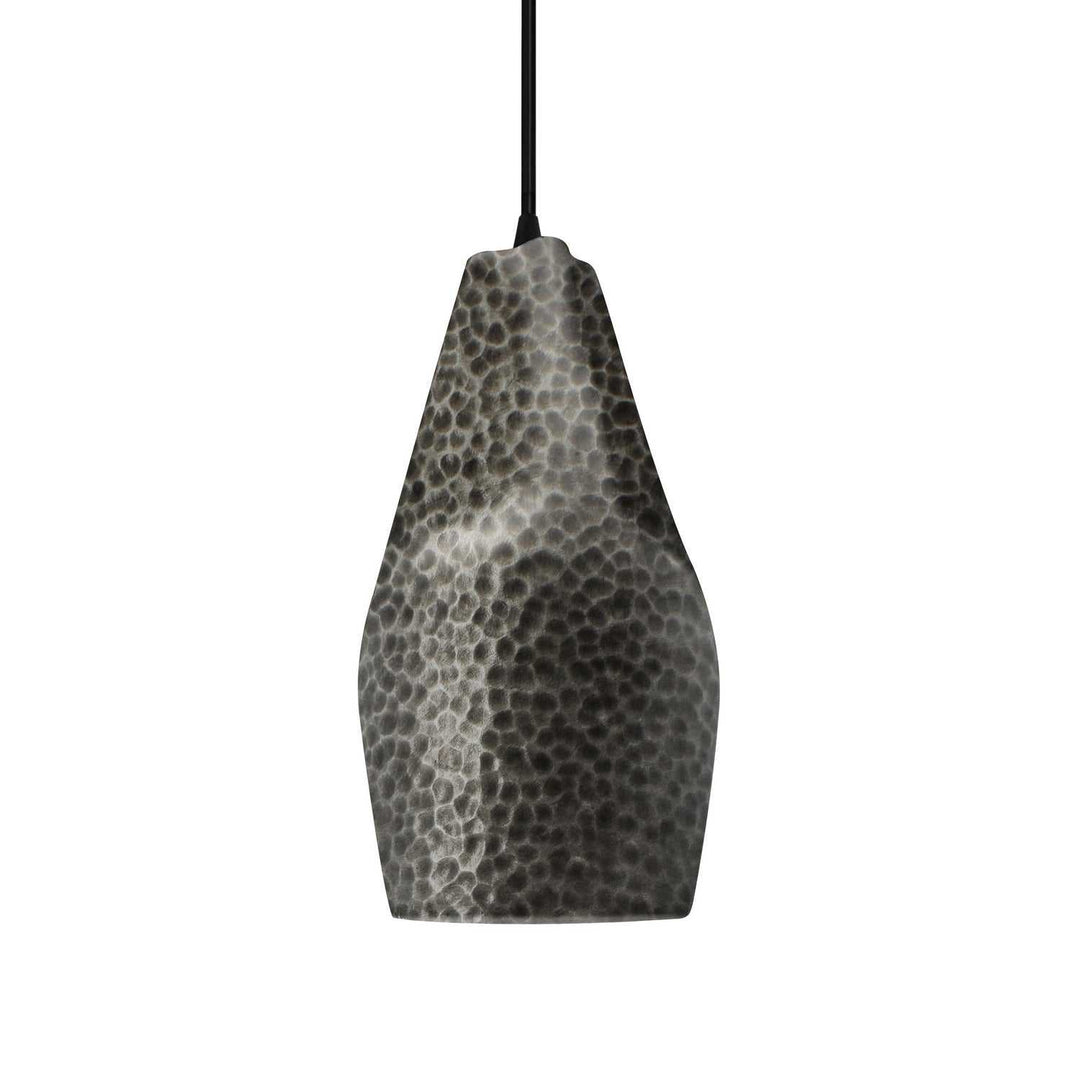 Radiance Collection One Light Pendant in Matte Black Justice Designs