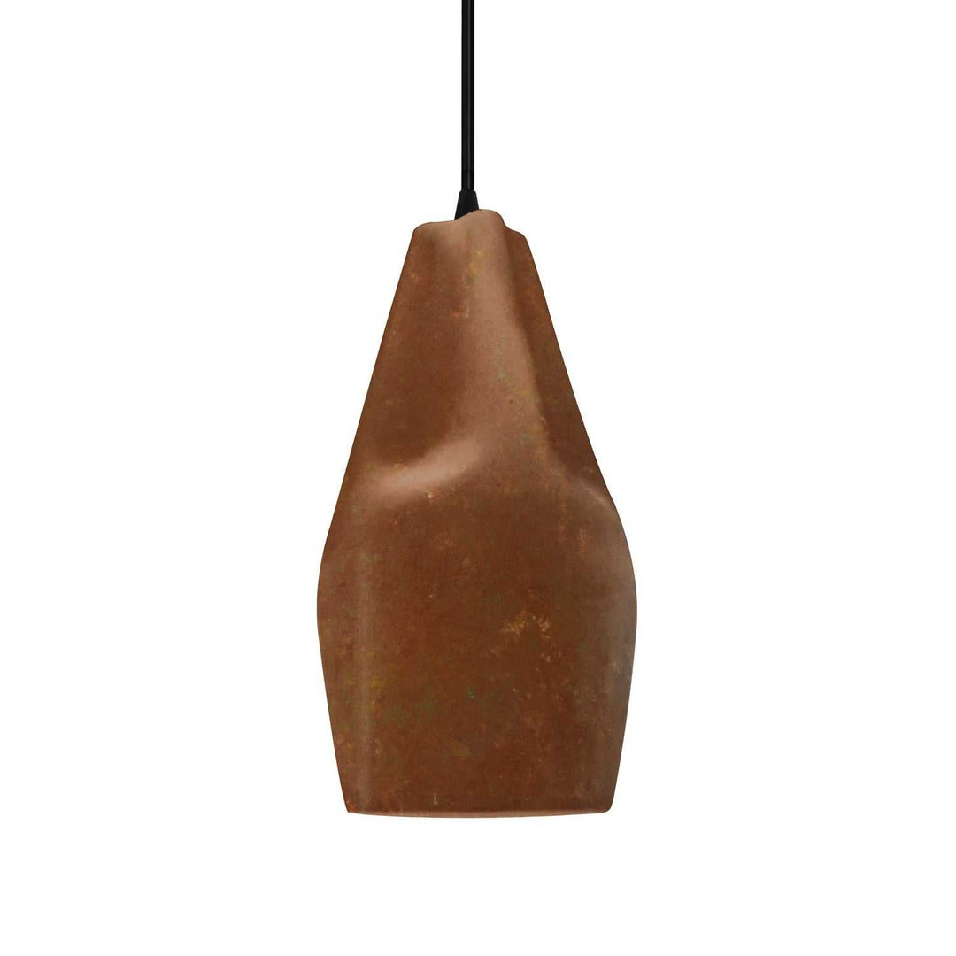 Radiance Collection One Light Pendant in Matte Black Justice Designs