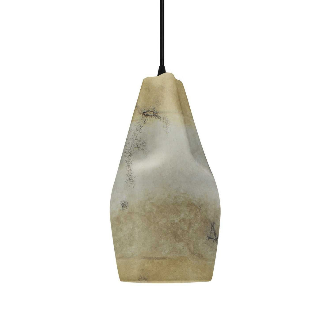 Radiance Collection One Light Pendant in Matte Black Justice Designs