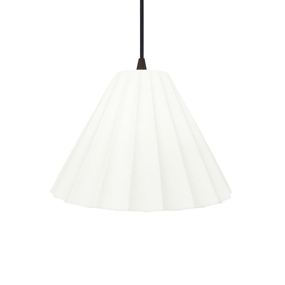 Justice Designs - CER-6600-BIS-MBLK-BKCD - One Light Pendant - Radiance Collection - Matte Black