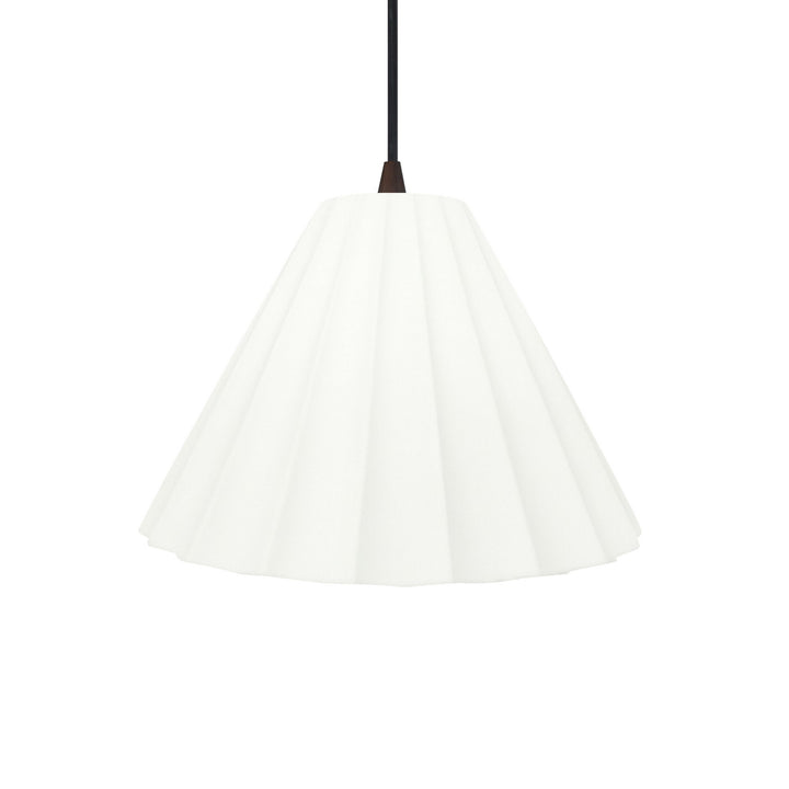 Justice Designs - CER-6600-BIS-MBLK-BKCD - One Light Pendant - Radiance Collection - Matte Black