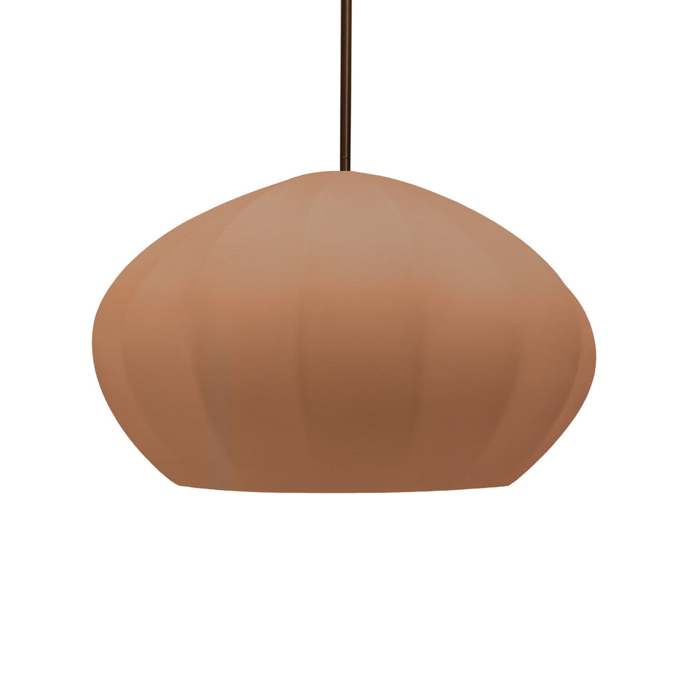 Justice Designs - CER-6605-ADOB-DBRZ-RIGID - One Light Pendant - Radiance Collection - Dark Bronze