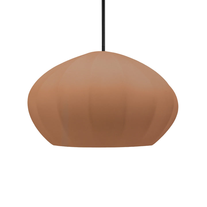 Justice Designs - CER-6605-ADOB-MBLK-RIGID - One Light Pendant - Radiance Collection - Matte Black