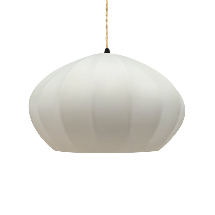 Justice Designs - CER-6605-BIS-MBLK-BEIG-TWST - One Light Pendant - Radiance Collection - Matte Black