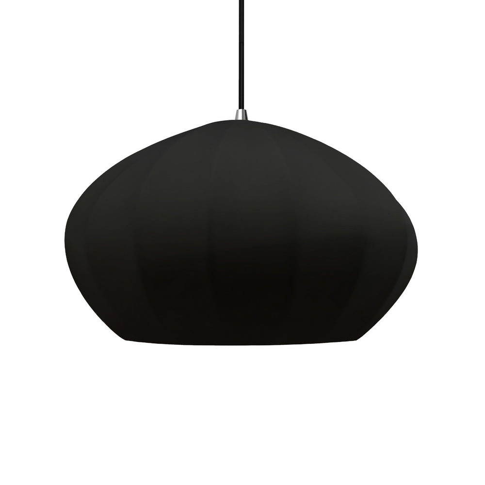 Justice Designs - CER-6605-BKMT-CROM-BKCD - One Light Pendant - Radiance Collection - Polished Chrome