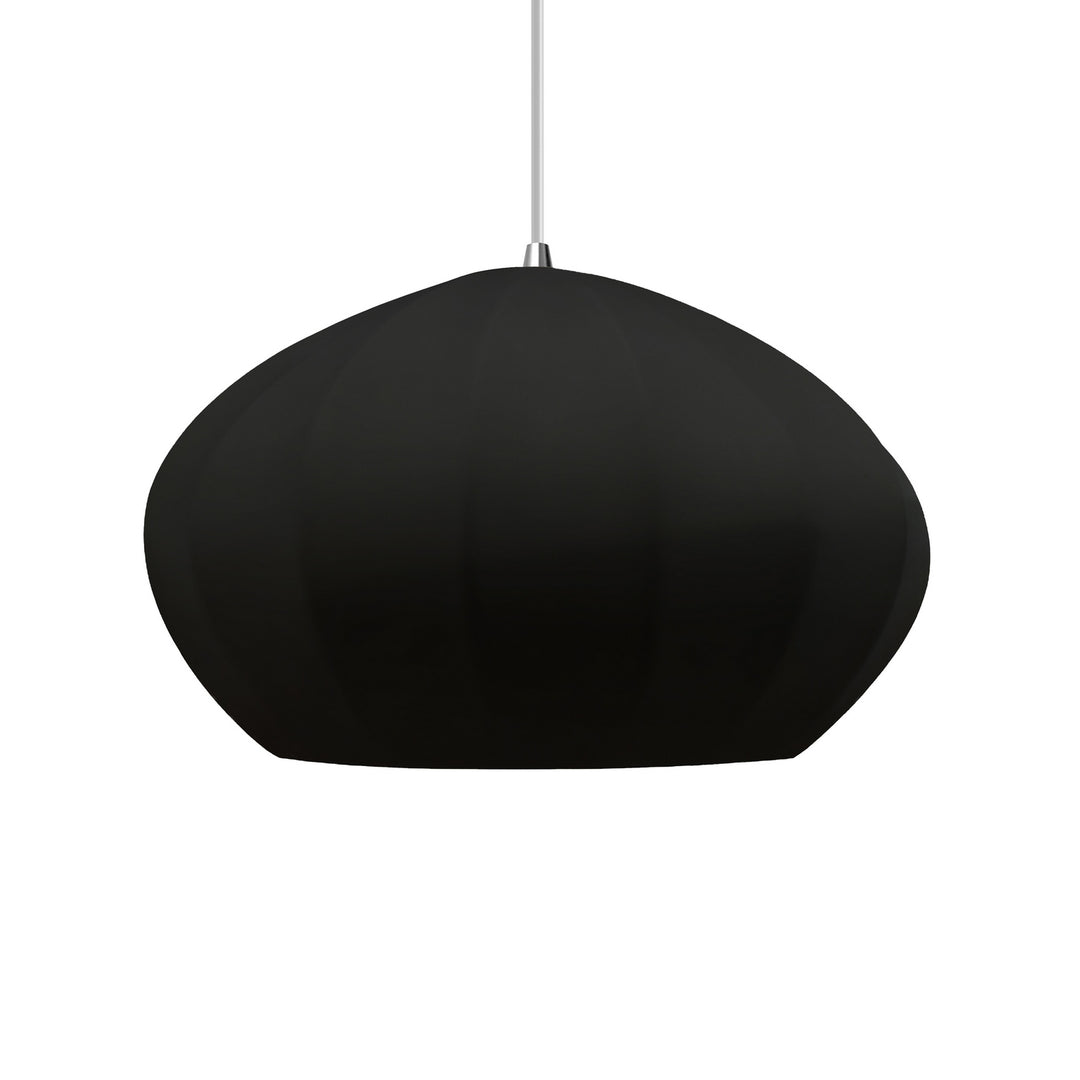 Justice Designs - CER-6605-BKMT-CROM-WTCD - One Light Pendant - Radiance Collection - Polished Chrome