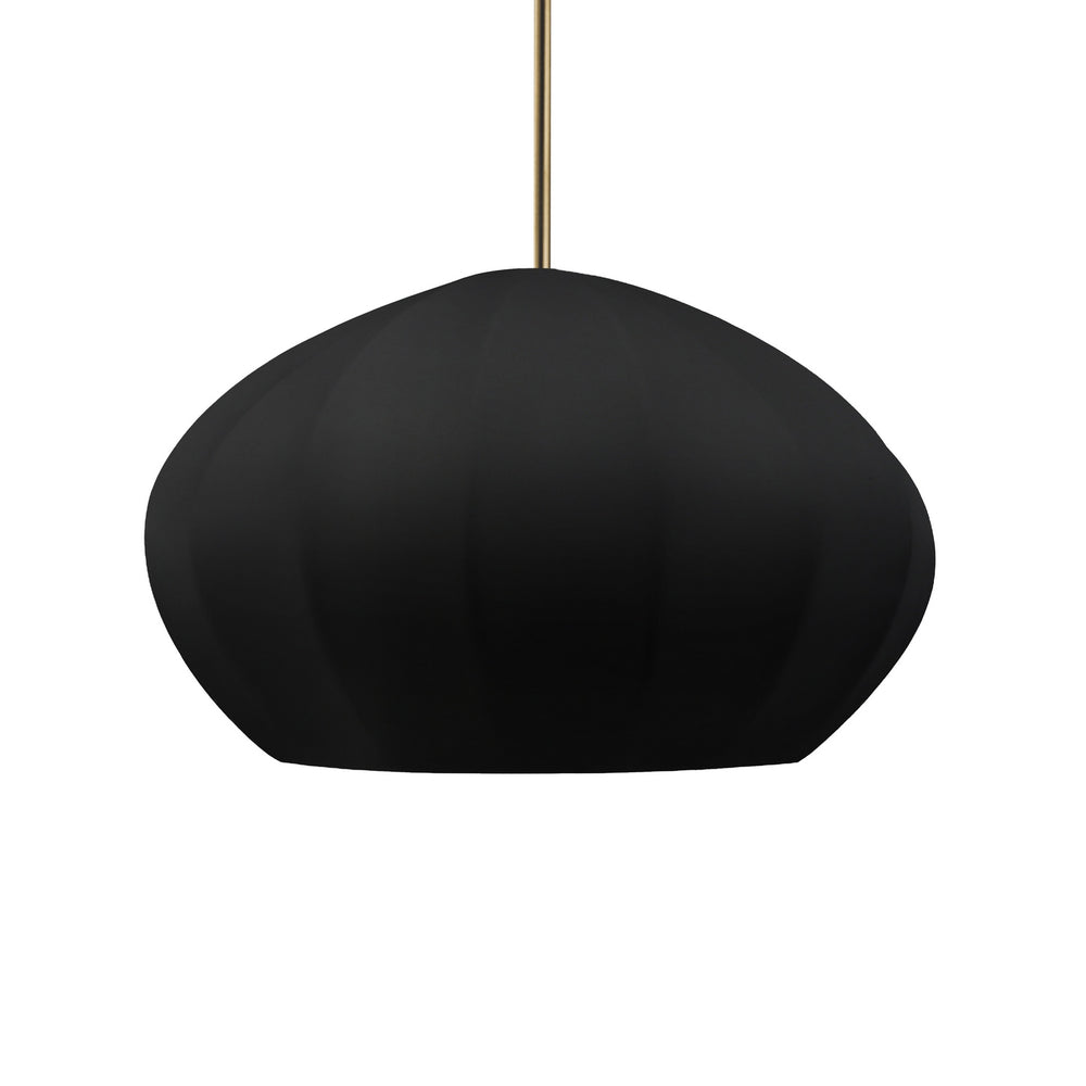 Justice Designs - CER-6605-CBGD-ABRS-RIGID - One Light Pendant - Radiance Collection - Antique Brass